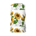 thumbnail image 3 of Easygdp Plump Sunflower And Sketch Men's Mesh Basketball Jersey Quick Drying Sleeveless Shirts Fitted Muscle Tank Tops Sport Round Neck T-Shirt - Medium, 3 of 9
