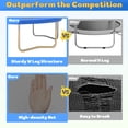 thumbnail image 6 of SEGMART 10ft Trampoline for Kids with Basketball Hoop and Enclosure Net/Ladder,Blue, 6 of 8
