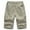 Khaki, variant on Men's Casual Big & Tall Cargo Shorts, Men Summer Elastic Waist Work Shorts Cotton Loose Relaxed Fitted Outdoor Short Pants with Pocket XL-6XL