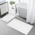 thumbnail image 2 of Ample Decor Cotton Bath Mats 24 x 17 inch and 34 x 20 inches Pack of 2 1350 GSM - White, 2 of 6