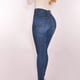 thumbnail image 4 of Pantalones vaqueros clásicos de cintura alta ajustados y elásticos para mujer de Fnochy, 4 of 5