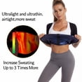 thumbnail image 5 of Aosijia Sauna Shrit for Women Sauna Short Sleeve Sauna Sweat Vest Sauna Suit Body Shaper Training Vest Heat Trapping Shirt Top L/XL, 5 of 16