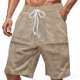 thumbnail image 5 of Mens Elástico de la Cintura Pantalones Cortos de Ocio de Color Sólido de Punto de la Moda, Poliéster Versátil para la Primavera Verano Al Aire Libre Y el Uso Casual Diario, 5 of 9