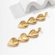 thumbnail image 4 of Pendientes con forma de corazón en capas – Pendientes con colgante en forma de corazón chapados en oro, regalos de joyería para mujeres y niñas, 4 of 5