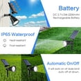 thumbnail image 2 of Behome Solar Spot Lights Outdoor Waterproof, 3 Lighting Modes Solar Landscape Lights for Outside, 7 LED Solar Powered Lights for Patio,Yard and Garden(4 Pack), 2 of 7