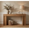 thumbnail image 3 of Console Table with 2 Drawers and Shelves, 70-Inch Extra Long Sofa Table for Living Room, Farmhouse Entryway Table with Storage, Narrow Hallway Accent Furniture, Cherry Wood Finish, 3 of 4