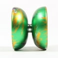 thumbnail image 3 of yoyofriends KOI Yo-Yo - 7068 Mono-Metal YoYo (Green with Yellow/Purple Splash), 3 of 4