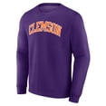 thumbnail image 2 of Men's Purple Clemson Tigers Short Name Fleece Pullover Sweatshirt, 2 of 3