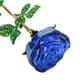 thumbnail image 5 of 25cm Decoración de Rosas de Cristal Decorativo Coleccionable en Caja Rosas Falsas Estatuilla de Flores de Cumpleaños Centro de Reg Azul Macarena Rosa de cristal, 5 of 6