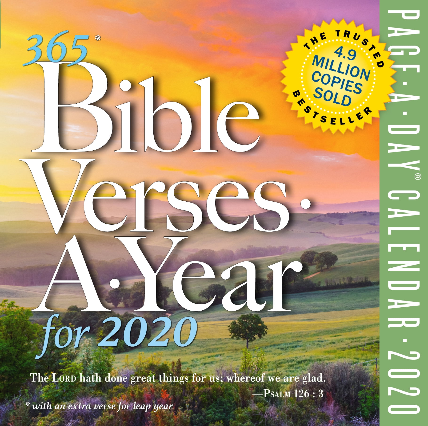 2020 365 Bible Versesayear Colour Pageaday Calendar