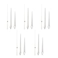 thumbnail image 2 of Clock Movement Mechanism, Non Ticking Hands, Replacement Clock Hands Kit Made of Aluminum, DIY Clock Parts Replacement for Clock Repair, 5 Sets of Silver, 2 of 7