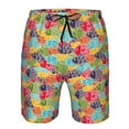 thumbnail image 3 of Fotbe Colorful Fish 2 Trajes de Baño Estampados para Hombre, Shorts de Verano de Secado Rápido, Ropa de Playa, Bañadores-Small, 3 of 6