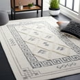 thumbnail image 2 of SAFAVIEH Casablanca Cromwell Medallion Area Rug, Ivory/Black, 4' x 6', 2 of 8