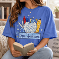 thumbnail image 3 of Back To School Shirt, Personalized Teacher Name Shirt, Custom Apple Pencil Classroom Tee, Teacher Appreciation Gift, First Day Of School, 3 of 10