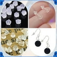 thumbnail image 5 of Plastic Ear Nuts Earring Backs Clear 3~10x3~10x2.5~6mm Hole: 0.4~0.7mm 410pcs/set, 5 of 5
