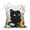 Black Cat 01, variant on OKKEEY Canvas Tote Bag for Women, Mysterious Black Cat in Flowers Print, Aesthetic Large Tote Bag for Daily Use, Shopping, Grocery, Travel