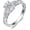 Style 3-Oval, variant on Diamond Celtic Knot Vintage Ring for Women 925 Sterling Silver 1 Carat Heart/Princess Cut/Oval Moissanite Solitaire Rings Irish Engagement Promise Ring