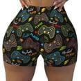 thumbnail image 2 of Honeii Play Game3 Print Women's Workout Shorts, Gym Shorts for Active Wear, Sports Shorts,Women's Running Shorts,Quick Dry Athletic Shorts-Small, 2 of 8