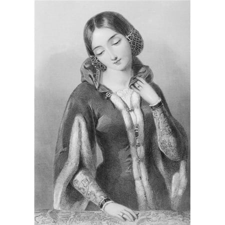 Anne of Bohemia 1366-1394 Queen of King Richard II of England Poster Print - Large - 24 x 34