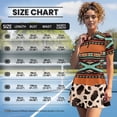 thumbnail image 4 of Psesaysky Native African Aztec Stripe Golf Tennis Dress for Women Sun Protection Sport Workout Dresses Zip Up Short Sleeve Golf Outfits with Shorts and Pockets, 4 of 7