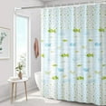 thumbnail image 5 of Cortina de ducha impermeable a prueba de moho, juego de cortinas de baño gruesas, cortina de partición sin perforaciones, cortina de puerta, cortina de ventana, 5 of 5