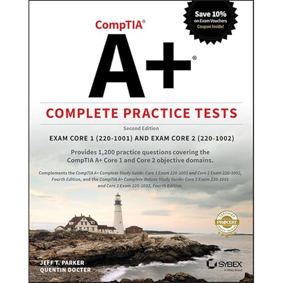 Pre-Owned Comptia A Complete Practice Tests: Exam Core 1 (220-1001) and Exam Core 2 (220-1002), 9781119516972, 1119516978, Paperback, 2 edition