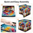 thumbnail image 4 of Mind Car Foldable Toy Box with Handle, 10.8"x10.5"x10.6", Large Capacity Storage Baskets for Clothes Storage Cubes, 4 of 6