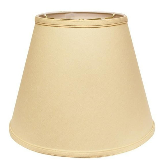 18 in. Parchment Biege Empire Deep Slanted Linen Lampshade
