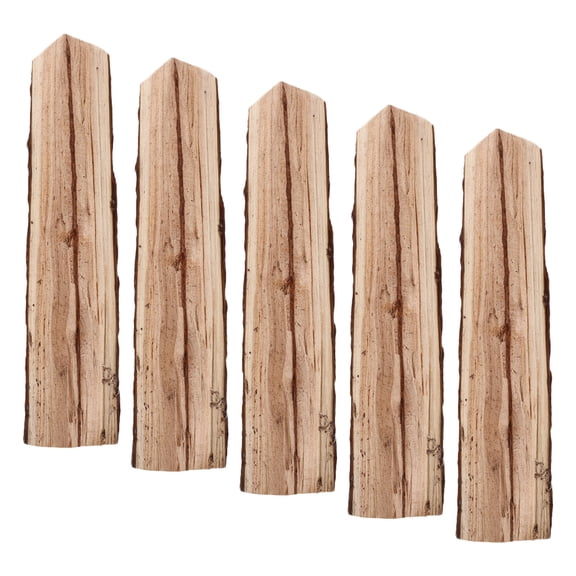 DEEPCRAFF 5-Piece Assorted Color Rustic Wooden Firewood Logs for Fireplace and Table Decor, Natural Log Decorations