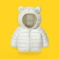 thumbnail image 4 of LNMQLPDBS Quilted Jacket Baby Snowsuit 0-3 Months Bear Hoodie with Ears Boys Sherpa Hoodies 3t Clothes Girls 24 Month Boy Clothes Winter Fall Clothes, White 4-5 Years, 4 of 4