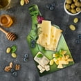 thumbnail image 5 of Spa Cutting Board, Stones and Bamboo Leaves on the Water Pool Freshness Relaxing Theme, Decorative Tempered Glass Cutting and Serving Board, Wine Bottle Shape, Apple Green Magenta, by Ambesonne, 5 of 5