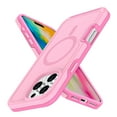 thumbnail image 5 of Strong Magnetic Case for iPhone 16 Pro [Compatibilty with MagSafe] Protective Shockproof Heavy Duty Anti-Fall Dropproof Protective Durable Cover Phone Case for iPhone 16 Pro,Purplepink, 5 of 6