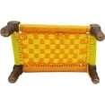 thumbnail image 3 of India Meets India Handicraft Wooden Handcraved Old Style Cot (CHARPAI) Wooden Cot w/ Plastic Yellow Rope - Miniature/Showpiece/Home Dcor Best Gifting, Made by Awarded Indian Artisan, 3 of 4