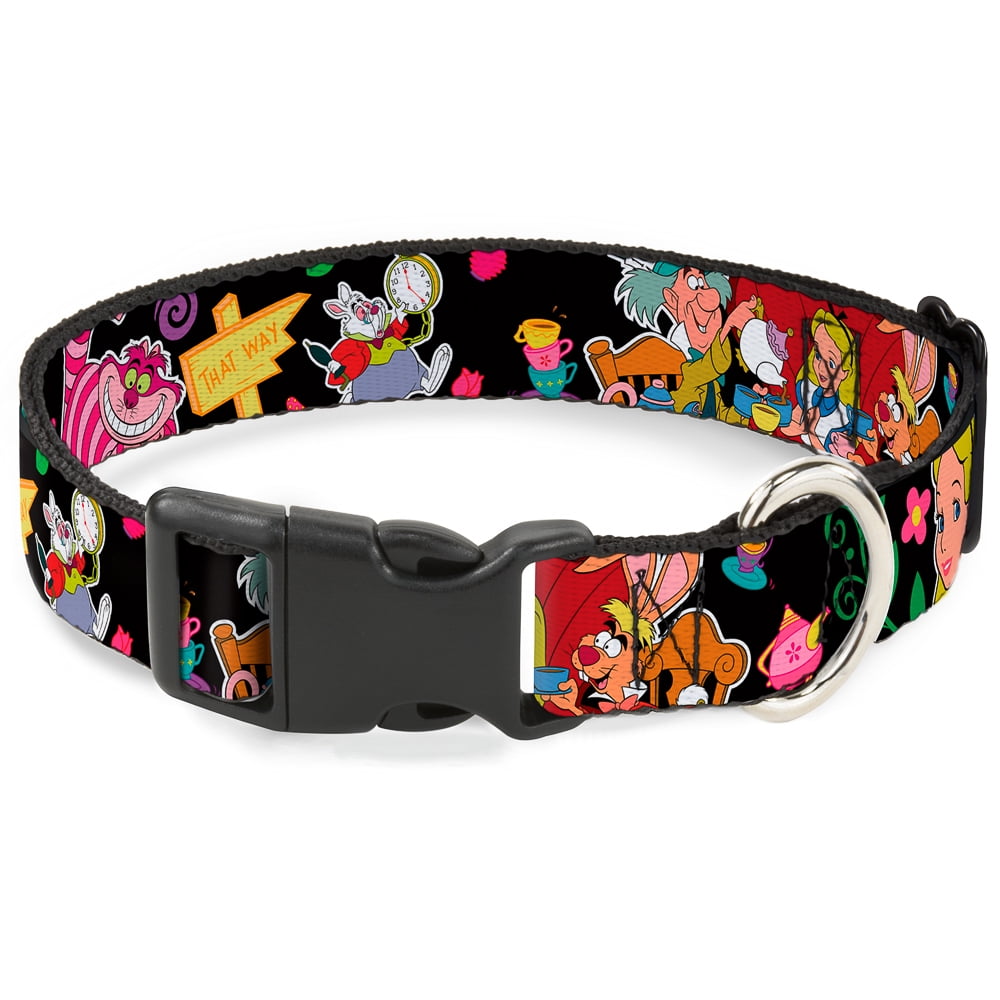 Disney Pet Collar, Dog Collar Plastic Buckle, Alices Encounters In