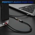 thumbnail image 4 of Adaptador de audio estéreo Cable Togconn de 3,5 mm a 2 RCA (paquete de 2), 4 of 7
