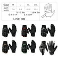 thumbnail image 4 of VONKY Rough Leather Motorcycle Gloves For Firm Grip On Road Index Finger Can Touch Phone Gloves Motocross red L, 4 of 6