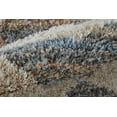 thumbnail image 4 of Feizy Mynka Transitional Diamond, Tan/Ivory/Blue, 1'6" x 1'6" Swatch Stain Fade Resistant Pet & Kid Friendly Bohemian & Eclectic Stripes Design Carpet for Living Dining Bed Room, 4 of 8