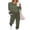 Army Green, variant on Ekouaer Sweatsuits Womens Loungewear Set Tracksuit Long Sleeve Pajamas Set with Pockets 2 Piece Outfits Lounge Sets