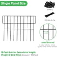 thumbnail image 4 of Garden Fence Panels for Pets and Small Animals, Metal Rustproof Outdoor Barrier for Yard, Garden Bed and Lawn, Easy Install Decorative Animal Fence System, 4 of 6