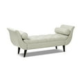 thumbnail image 5 of Jennifer Taylor Home Alma Tufted Flared Arm Entryway Bench, Taupe Polyester, 5 of 11