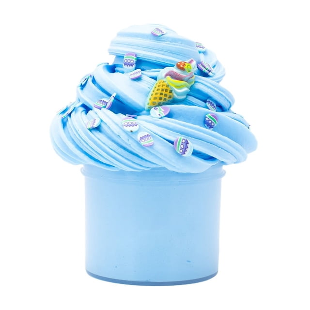 Blue Butter Slime Clay Toy 70Ml Non Settling Stretchy Diy Craft Blue Color With Accessories For Creative Play Sensory Fun