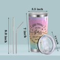 thumbnail image 2 of Friendship Gift Best Friends 20oz Stainless Steel Tumbler with Lid and Straw Good Friends Are Like Stars You Can''t Always See Them But You Know They''re Always There (Good Friends-Star), 2 of 6