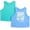 Green Waterfall/Calming Blue, variant on Girls Be Kind Graphic Tank Top, 2-Pack, Sizes 4-16 Plus
