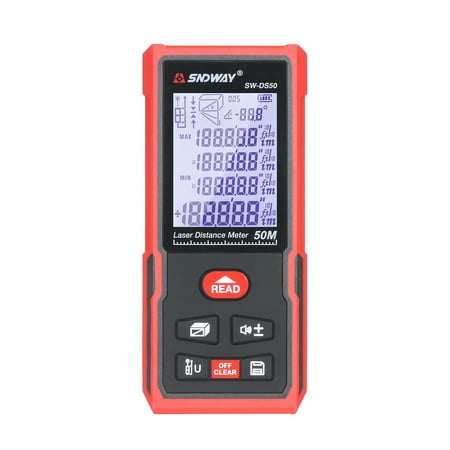 

Walmeck 50M Portable Distance Meter Handheld Digital Rangefinder Intelligent High Infrared Electronic Ruler Ruler Distance Measuring Instrument
