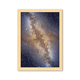 thumbnail image 1 of Yellow Galaxy Universe ilustración patron Cuadro de madera decorativa marco de casa A4, 1 of 3