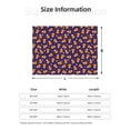thumbnail image 5 of Yiaed Candy Corn (2) Print Blanket Throw Blanket Soft Cozy Flannel Blanket for Home Bed Sofa Couch Chair-80"x60", 5 of 6