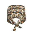 thumbnail image 2 of Gaeub Multi-Colored Roosters Print Cleaning Working Cap,Unisex Scrub Cap Nurse Hat,No-Slip Scrub Cap for Men & Women, 2 of 7