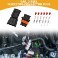 thumbnail image 2 of Unique Bargains 3 Pin Rail Diesel Injectors Connector Plug Male Female Wire Terminal for Renault, 2 of 6