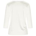 thumbnail image 4 of Velvet Tops for Women Long Sleeve Crewneck Dressy Elegant Date Night Velour Shirts, White XXL, 4 of 6