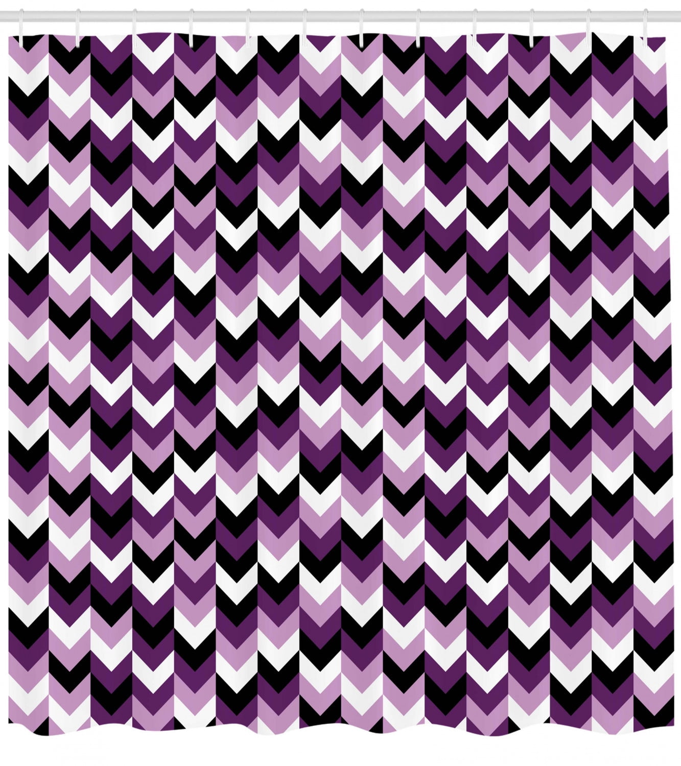 Chevron Shower Curtain Zig Zag Arrows Geometric Symmetric Pattern